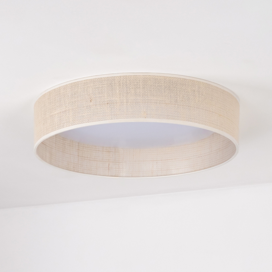 Duolla - LED-kattovalaisin ROLLER LED/24W/230V halkaisija 45 cm beige
