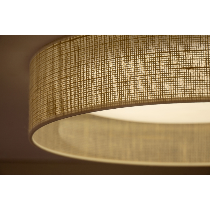 Duolla - LED-kattovalaisin ROLLER LED/24W/230V halkaisija 45 cm beige