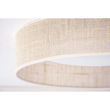 Duolla - LED-kattovalaisin ROLLER LED/24W/230V halkaisija 45 cm beige