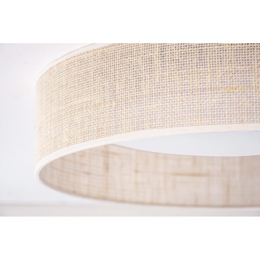 Duolla - LED-kattovalaisin ROLLER LED/24W/230V halkaisija 45 cm beige