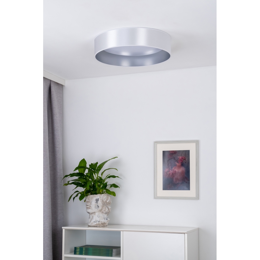 Duolla - LED-kattovalaisin ROLLER LED/24W/230V halkaisija 45 cm hopea