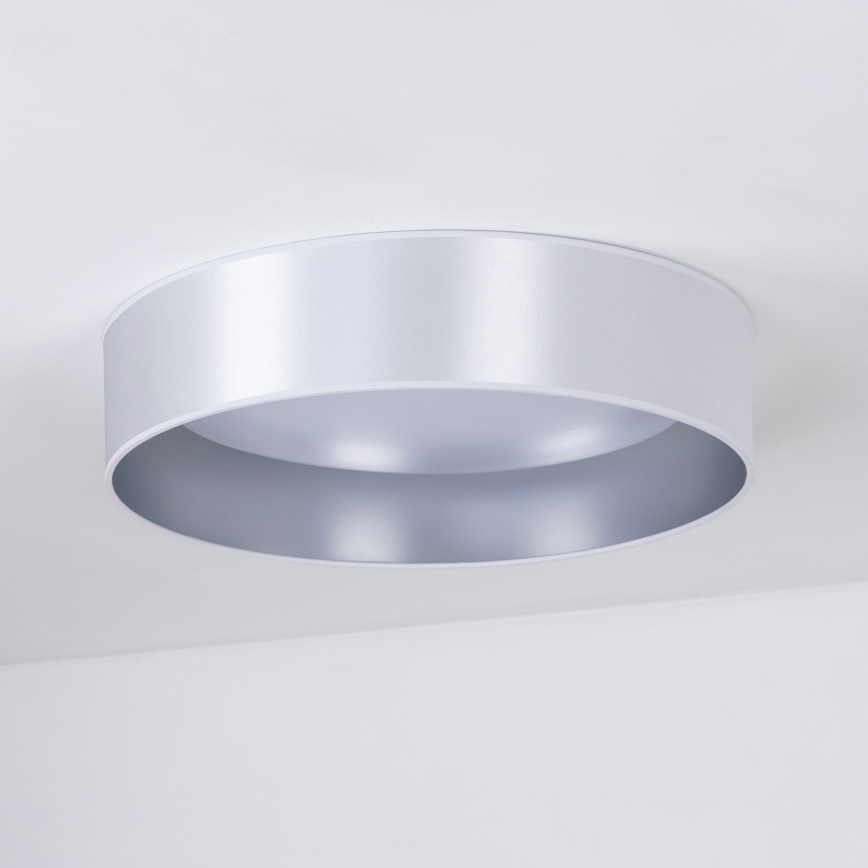 Duolla - LED-kattovalaisin ROLLER LED/24W/230V halkaisija 45 cm hopea