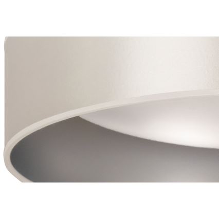 Duolla - LED-kattovalaisin ROLLER LED/24W/230V halkaisija 45 cm hopea