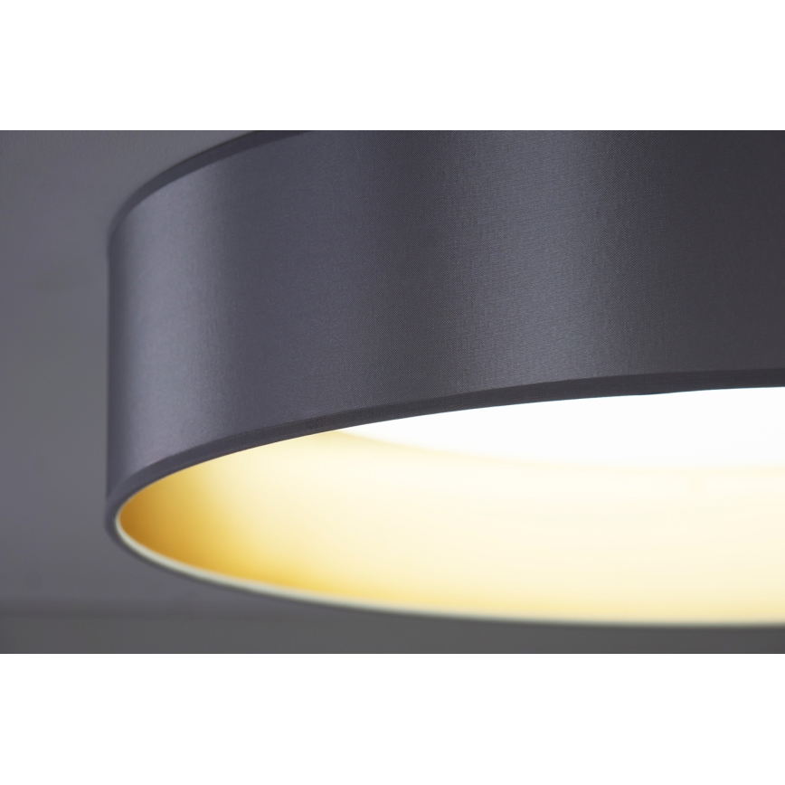 Duolla - LED-kattovalaisin ROLLER LED/24W/230V halkaisija 45 cm hopea/kulta