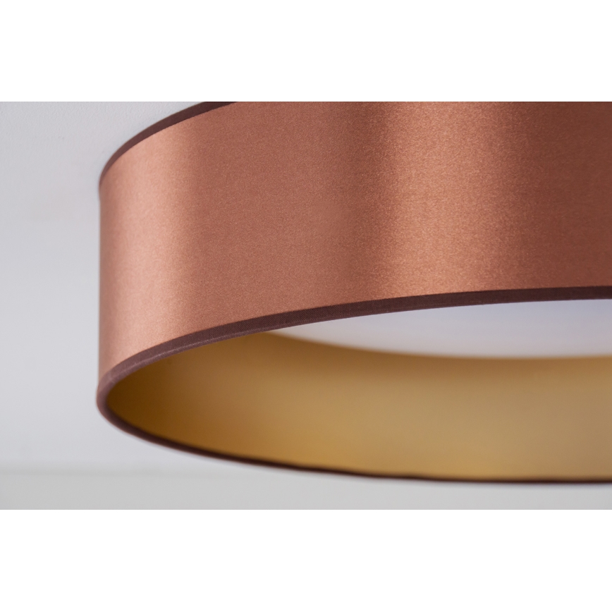 Duolla - LED-kattovalaisin ROLLER LED/24W/230V halkaisija 45 cm kupari/kulta