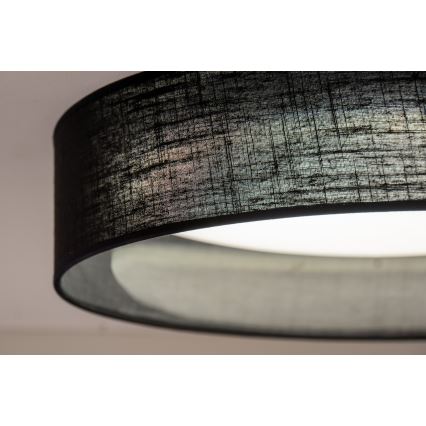 Duolla - LED-kattovalaisin ROLLER LED/24W/230V halkaisija 45 cm musta