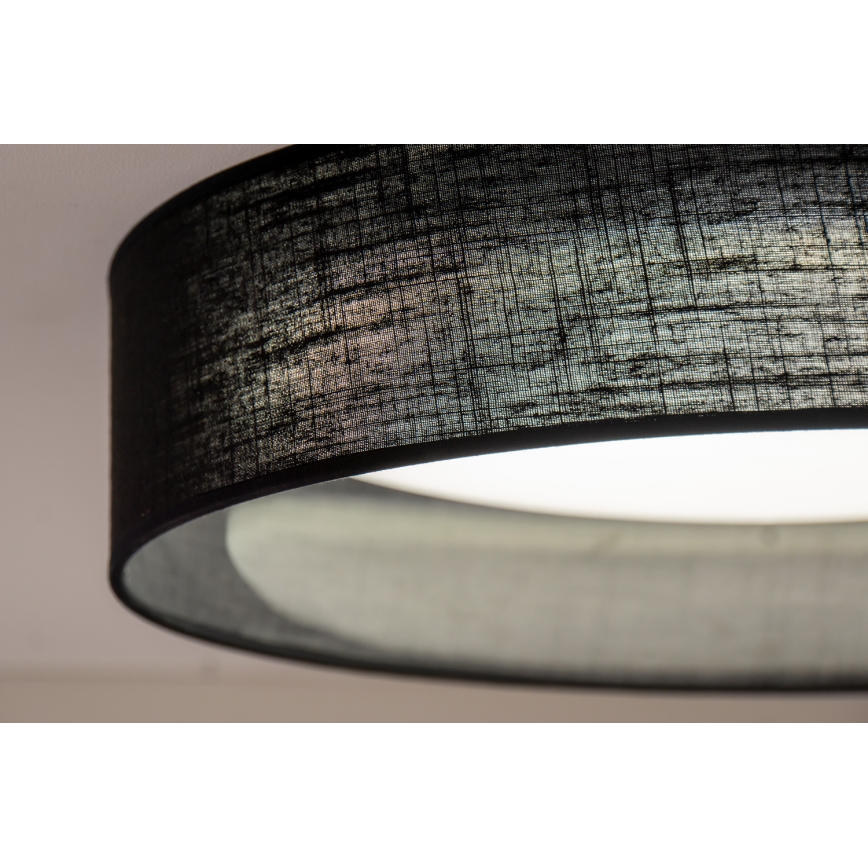 Duolla - LED-kattovalaisin ROLLER LED/24W/230V halkaisija 45 cm musta