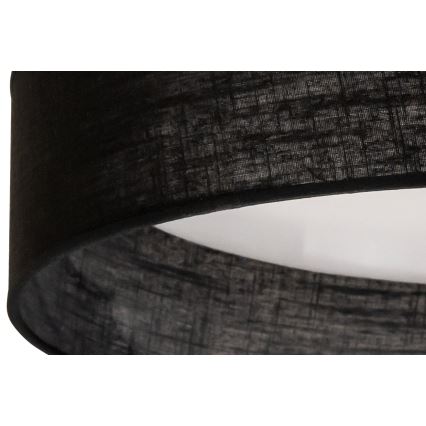 Duolla - LED-kattovalaisin ROLLER LED/24W/230V halkaisija 45 cm musta