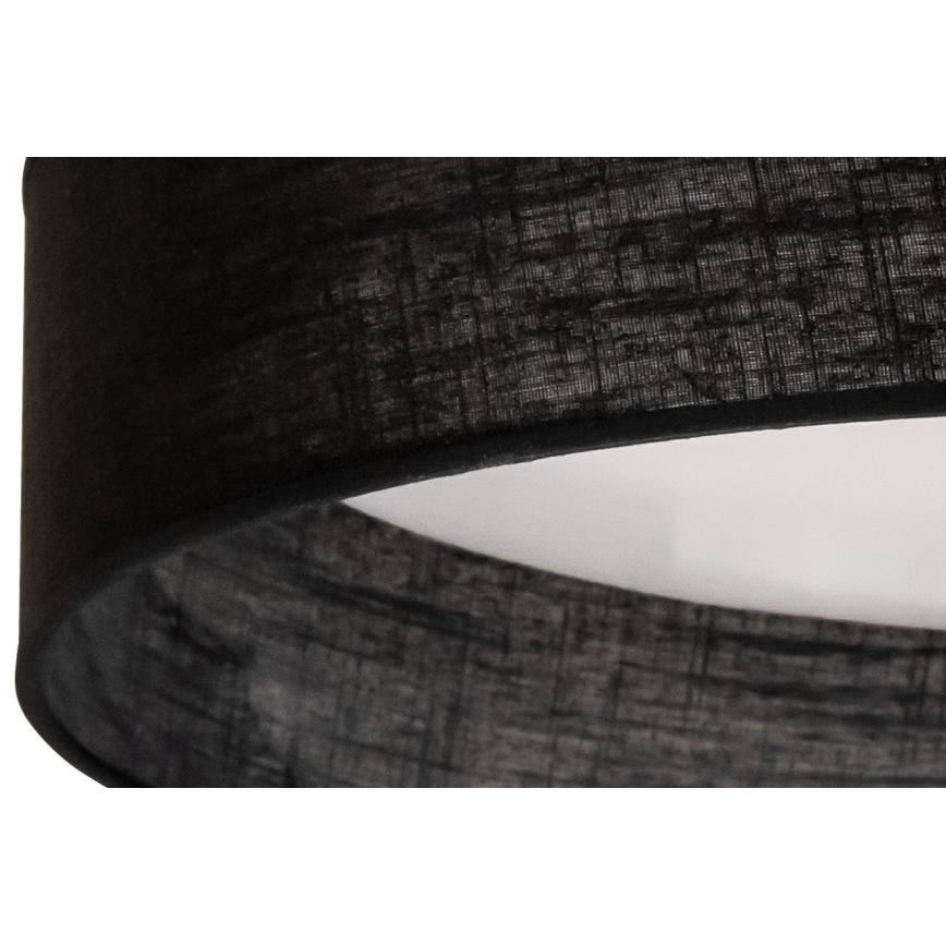 Duolla - LED-kattovalaisin ROLLER LED/24W/230V halkaisija 45 cm musta