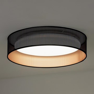Duolla - LED-kattovalaisin ROLLER LED/24W/230V halkaisija 45 cm musta/kupari