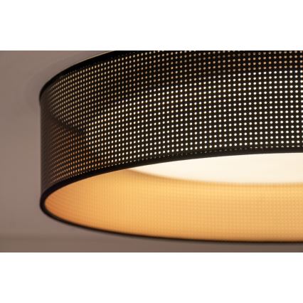 Duolla - LED-kattovalaisin ROLLER LED/24W/230V halkaisija 45 cm musta/kupari