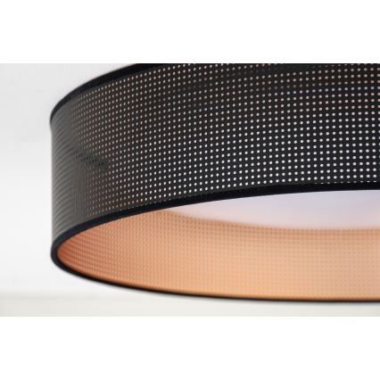 Duolla - LED-kattovalaisin ROLLER LED/24W/230V halkaisija 45 cm musta/kupari