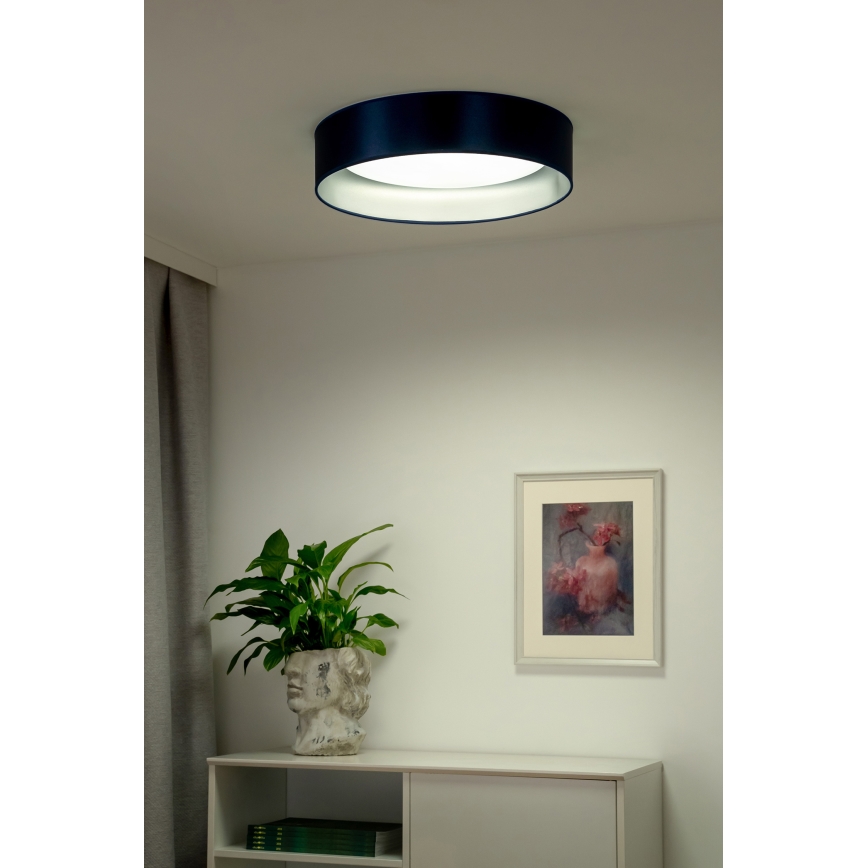 Duolla - LED-kattovalaisin ROLLER LED/24W/230V halkaisija 45 cm sininen/hopea