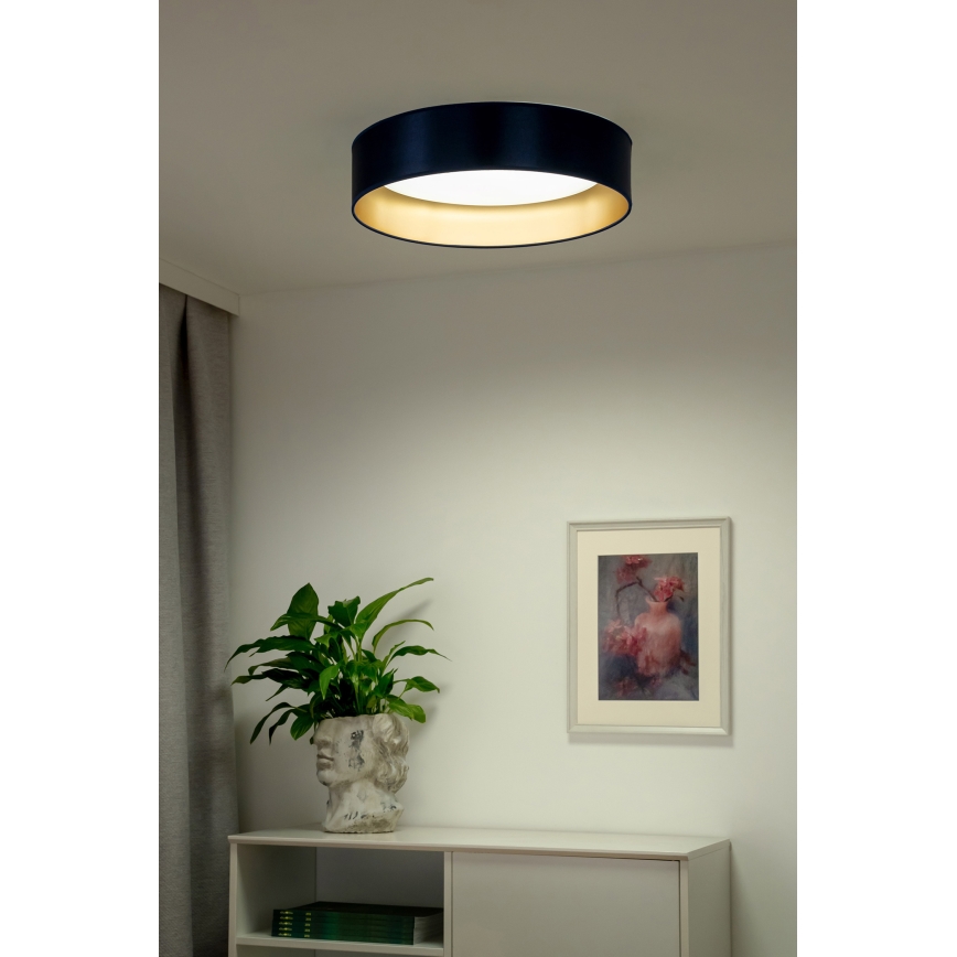 Duolla - LED-kattovalaisin ROLLER LED/24W/230V halkaisija 45 cm sininen/kulta