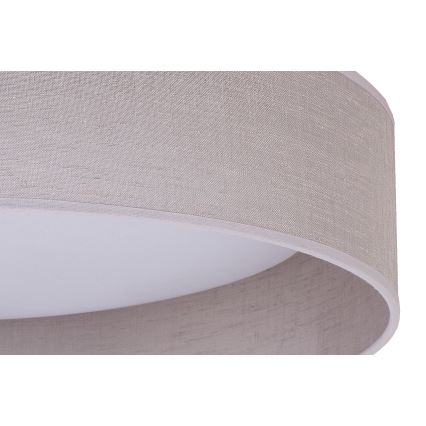 Duolla - LED-kattovalaisin ROLLER LED/24W/230V halkaisija 45 cm vaaleanharmaa