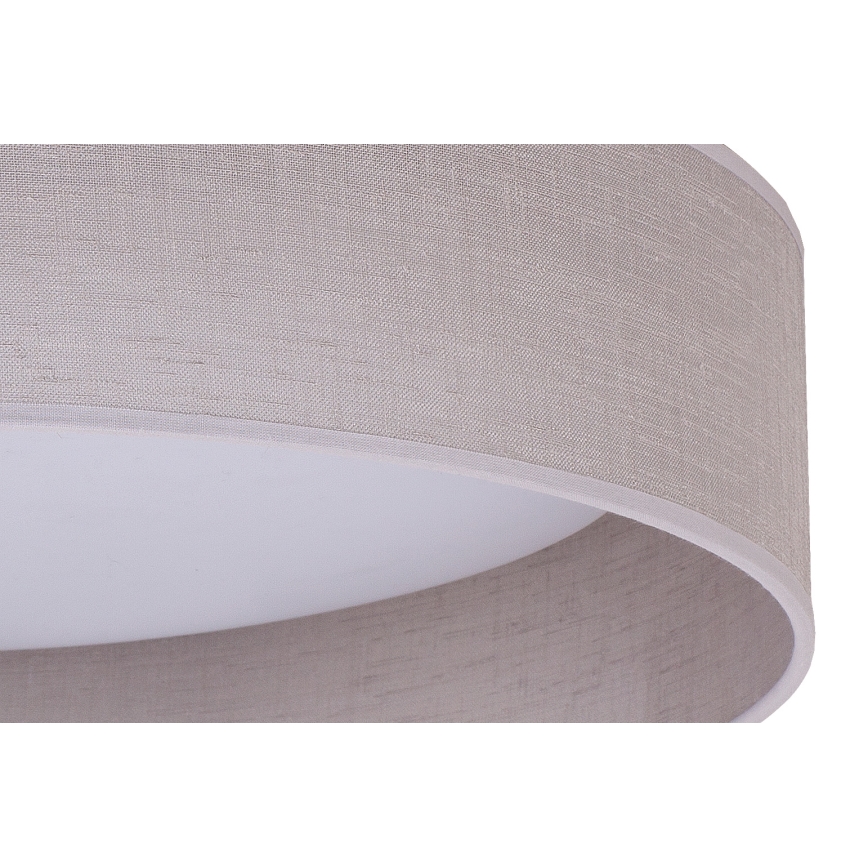 Duolla - LED-kattovalaisin ROLLER LED/24W/230V halkaisija 45 cm vaaleanharmaa