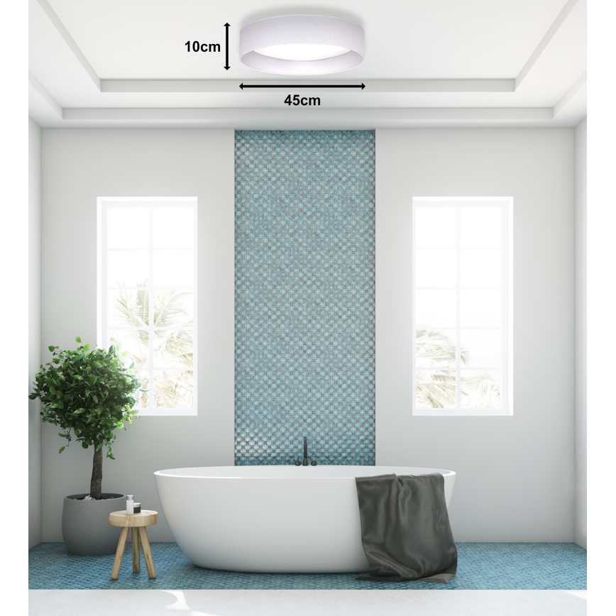 Duolla - LED-kattovalaisin ROLLER LED/24W/230V halkaisija 45 cm valkoinen