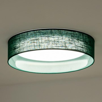 Duolla - LED-kattovalaisin ROLLER LED/24W/230V halkaisija 45 cm vihreä