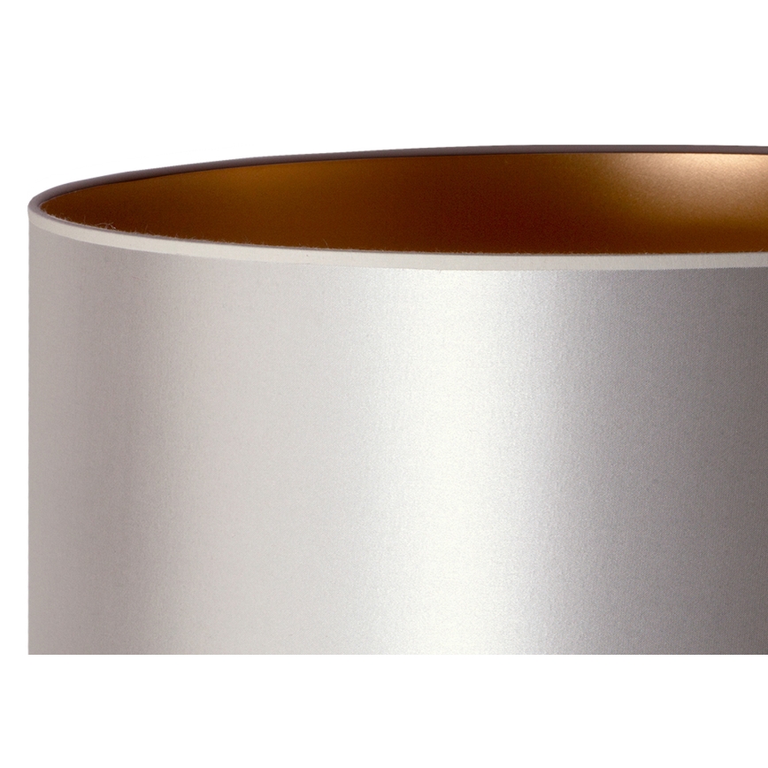 Duolla - Pöytävalaisin CANNES 1xE14/15W/230V halkaisija 20 cm hopea/kupari/valkoinen