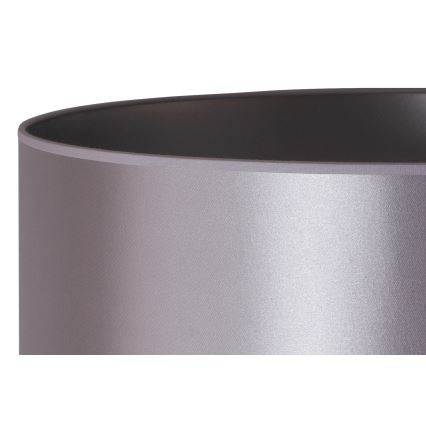 Duolla - Pöytävalaisin CANNES 1xE14/15W/230V halkaisija 20 cm hopea/musta