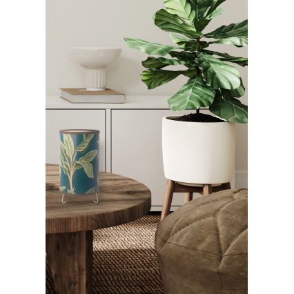 Duolla - Pöytävalaisin GOLD LEAVES 1xE14/15W/230V halkaisija 12,5 cm