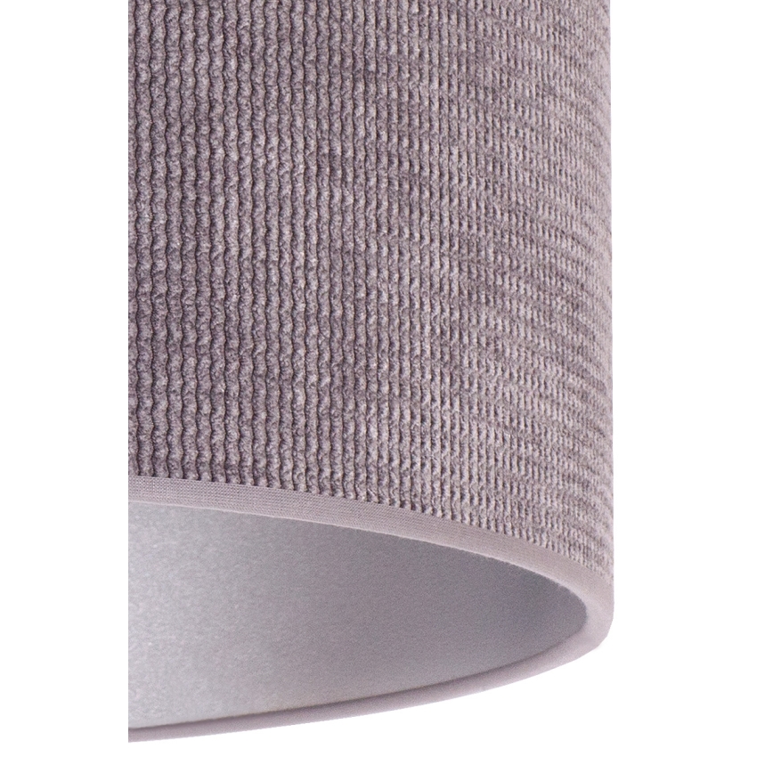 Duolla - Pöytävalaisin LYON 1xE27/15W/230V halkaisija 30 cm harmaa