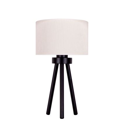 Duolla - Pöytävalaisin LYON 1xE27/15W/230V halkaisija 30 cm kerma