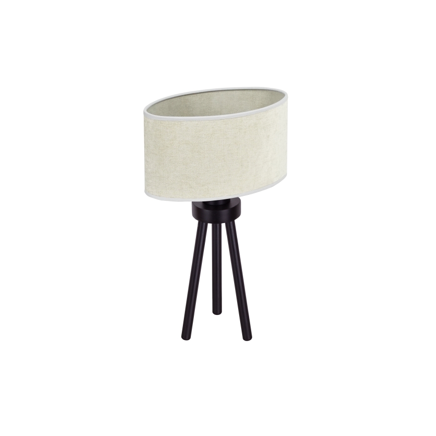 Duolla - Pöytävalaisin OVAL 1xE27/15W/230V halkaisija 30 cm harmaa