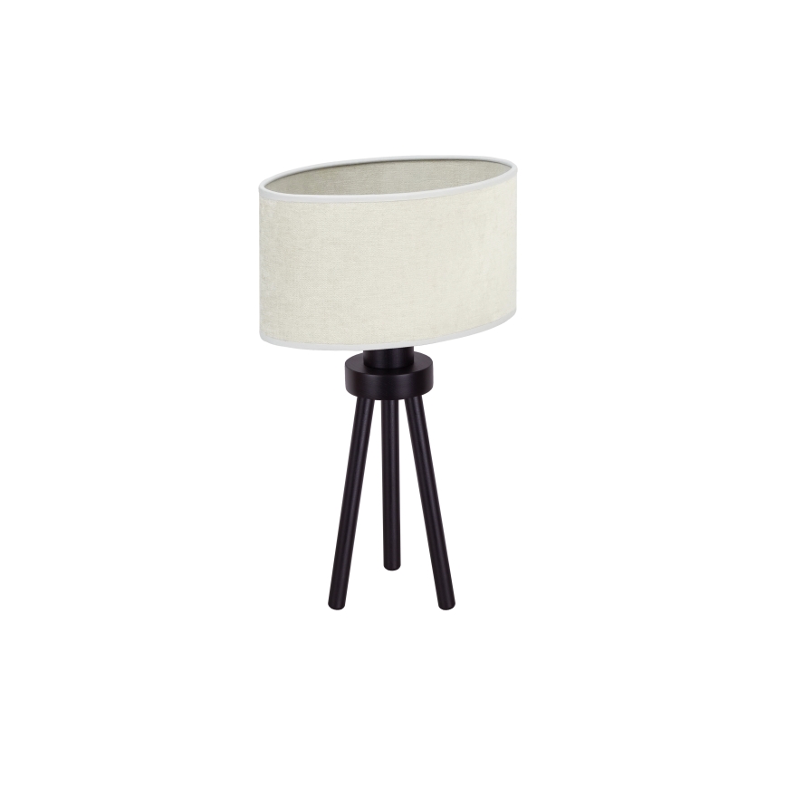 Duolla - Pöytävalaisin OVAL 1xE27/15W/230V halkaisija 30 cm harmaa