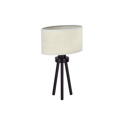 Duolla - Pöytävalaisin OVAL 1xE27/15W/230V halkaisija 30 cm harmaa