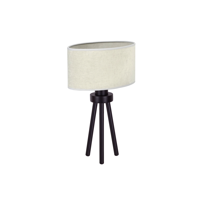 Duolla - Pöytävalaisin OVAL 1xE27/15W/230V halkaisija 30 cm harmaa