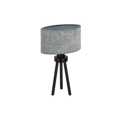 Duolla - Pöytävalaisin OVAL 1xE27/15W/230V halkaisija 30 cm harmaa