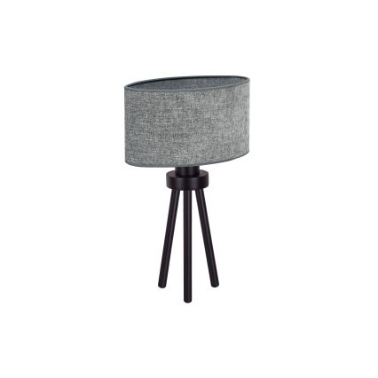 Duolla - Pöytävalaisin OVAL 1xE27/15W/230V halkaisija 30 cm harmaa