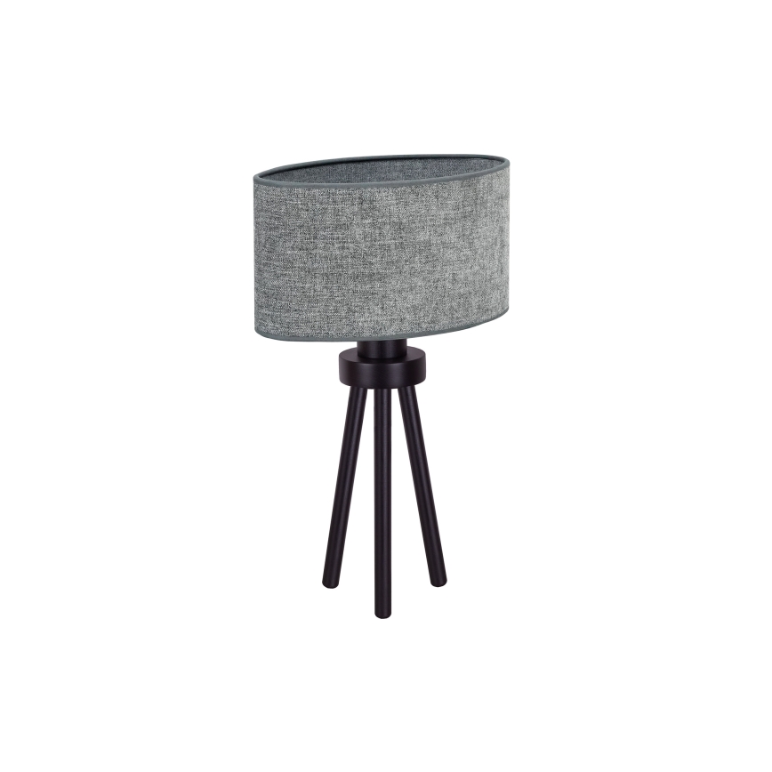 Duolla - Pöytävalaisin OVAL 1xE27/15W/230V halkaisija 30 cm harmaa