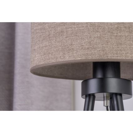 Duolla - Pöytävalaisin OVAL 1xE27/15W/230V halkaisija 30 cm ruskea