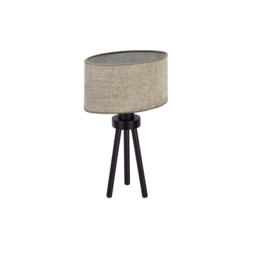 Duolla - Pöytävalaisin OVAL 1xE27/15W/230V halkaisija 30 cm ruskea