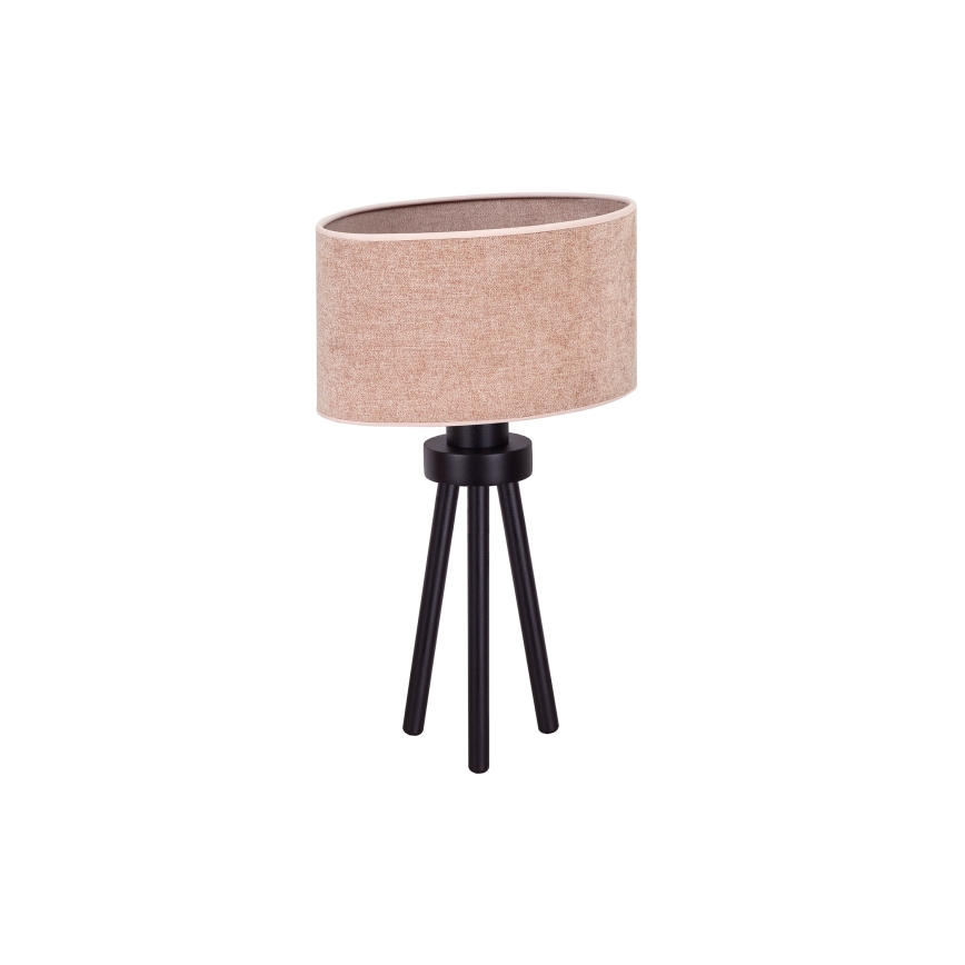 Duolla - Pöytävalaisin OVAL 1xE27/15W/230V halkaisija 30 cm vaaleanpunainen