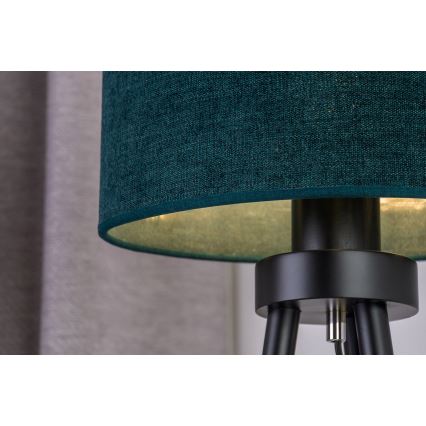 Duolla - Pöytävalaisin OVAL 1xE27/15W/230V halkaisija 30 cm vihreä