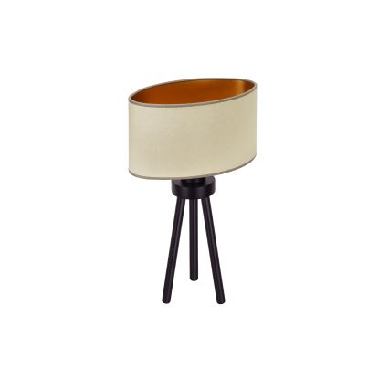 Duolla - Pöytävalaisin OVAL VEGAN 1xE27/15W/230V halkaisija 30 cm beige