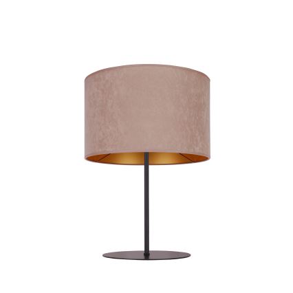 Duolla - Pöytävalaisin ROLLER 1xE14/15W/230V halkaisija 20 cm beige/kulta