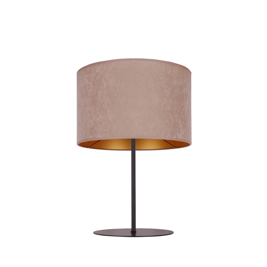 Duolla - Pöytävalaisin ROLLER 1xE14/15W/230V halkaisija 20 cm beige/kulta