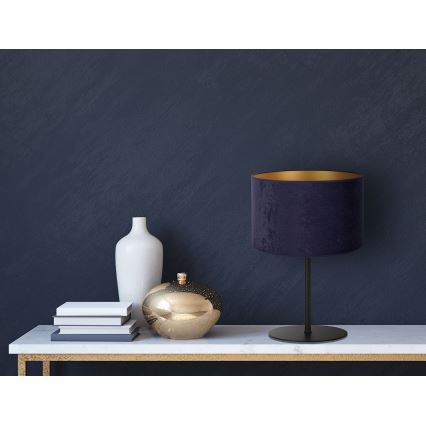 Duolla - Pöytävalaisin ROLLER 1xE14/15W/230V halkaisija 20 cm sininen/kulta