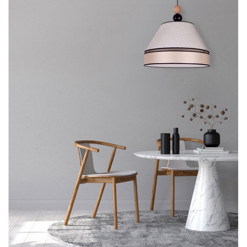 Duolla - Riippuvalaisin AVIGNON 1xE27/15W/230V d. 60 cm beige