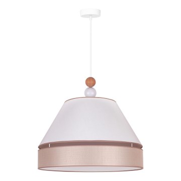 Duolla - Riippuvalaisin AVIGNON 1xE27/15W/230V d. 60 cm valkoinen/beige