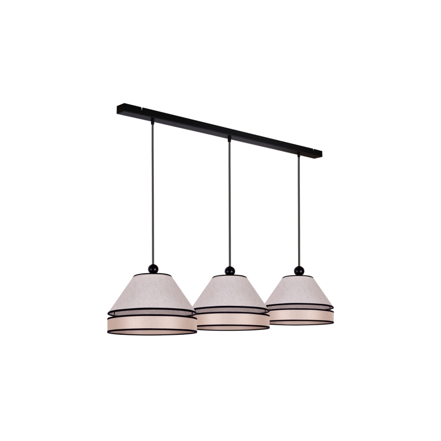 Duolla - Riippuvalaisin AVIGNON 3xE27/15W/230V beige