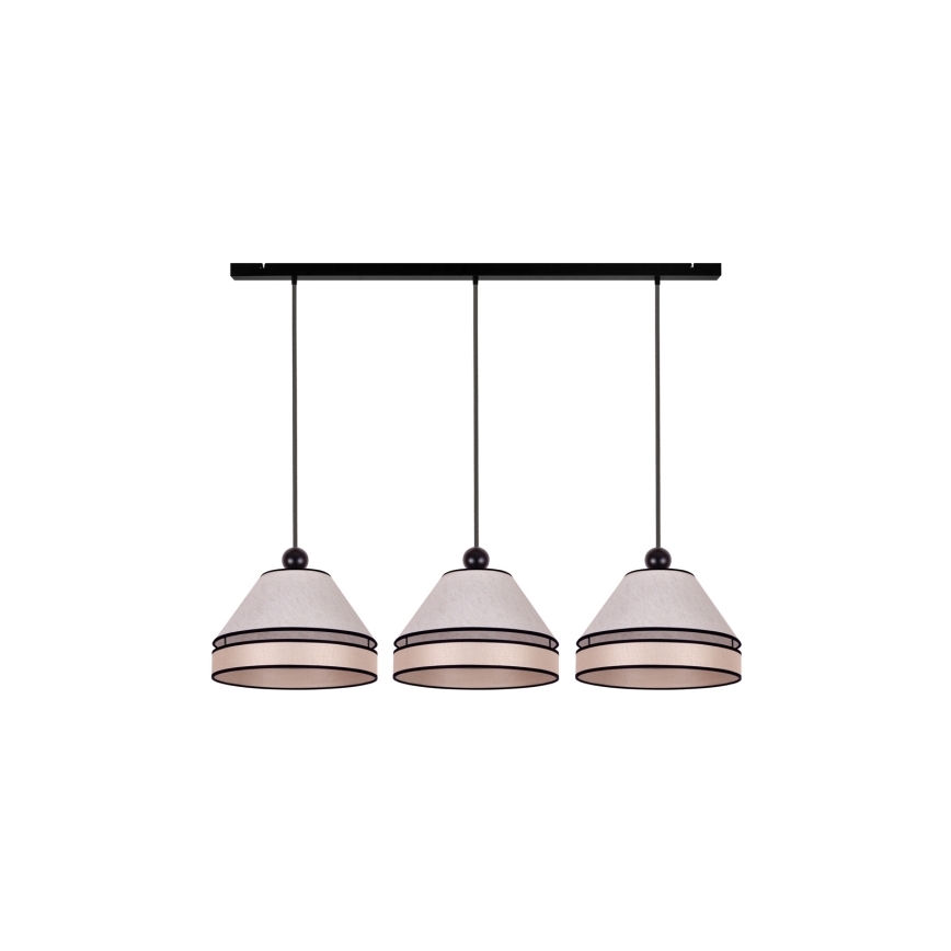 Duolla - Riippuvalaisin AVIGNON 3xE27/15W/230V beige