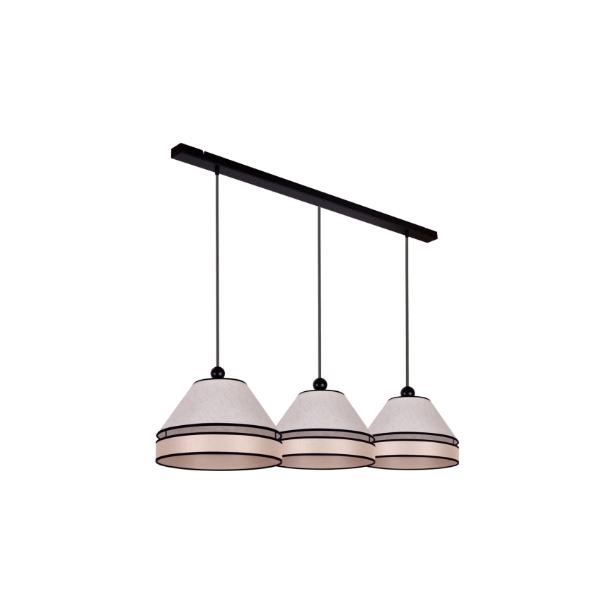 Duolla - Riippuvalaisin AVIGNON 3xE27/15W/230V beige