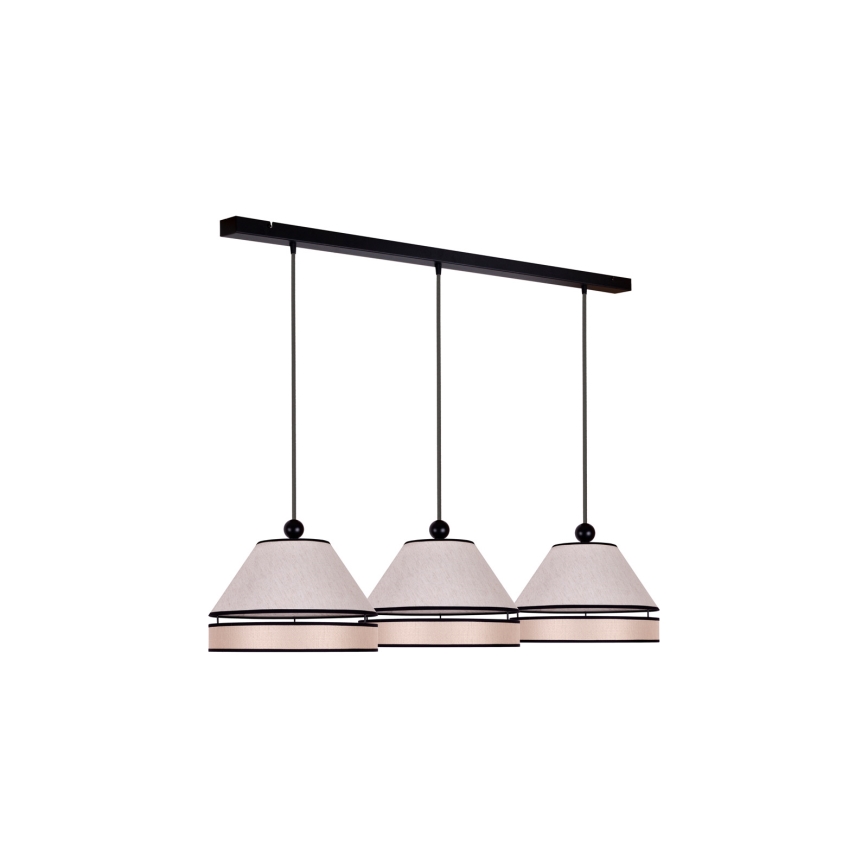 Duolla - Riippuvalaisin AVIGNON 3xE27/15W/230V beige