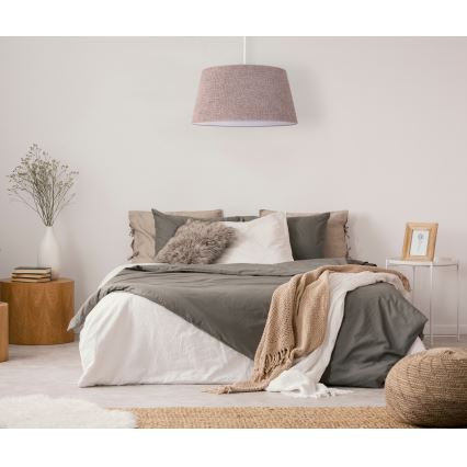 Duolla - Riippuvalaisin BOUCLE 1xE27/15W/230V d. 50 cm ruskea