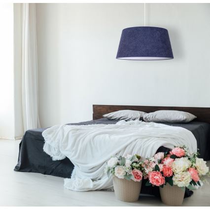 Duolla - Riippuvalaisin BOUCLE 1xE27/15W/230V d. 50 cm sininen